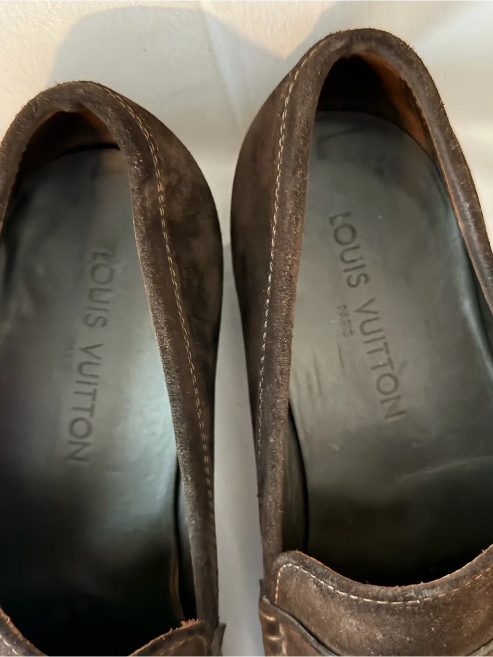 Louis Vuitton Dark Brown Suede Tassel Loafers